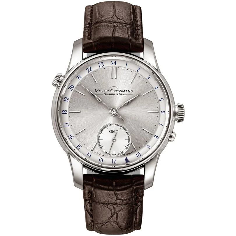 Moritz Grossmann GMT White Gold Argenté MG-002155 kol saati