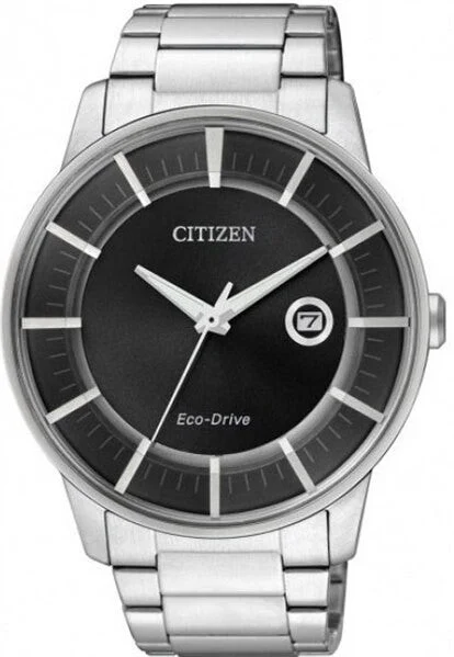 Citizen Eco-Drive Dress Watch with Black Dial and 7-Month Power Reserve #AW1260-50E 41 mm kol saati