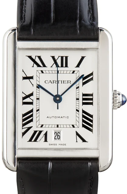 Cartier Tank Solo Silver Roman Dial W5200027 kol saati