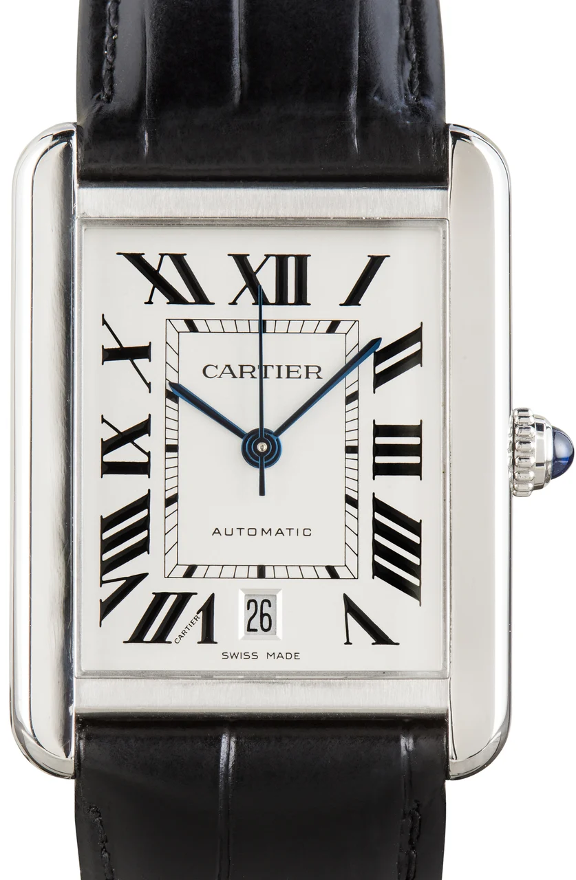 Cartier Tank Solo Silver Roman Dial W5200027 41 mm kol saati