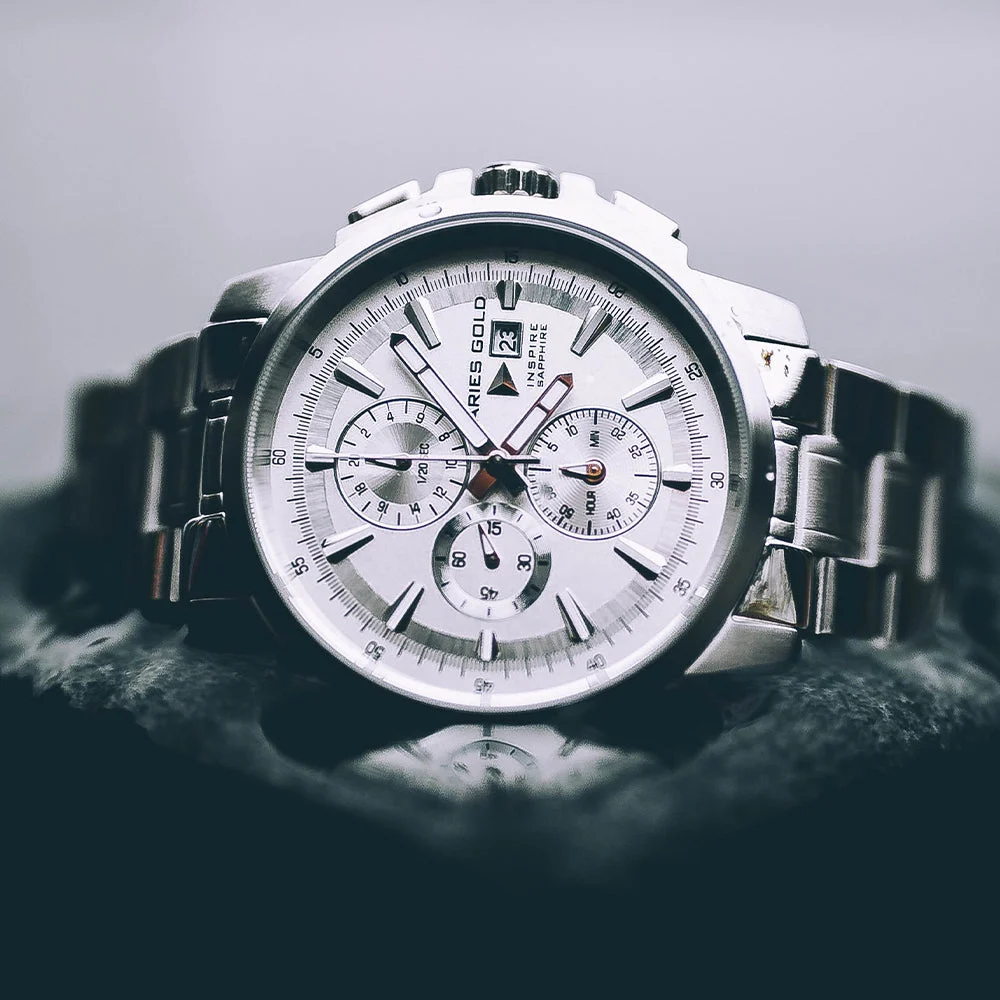 Aries Gold S-silver G 7301 S-SILVER 43 mm kol saati