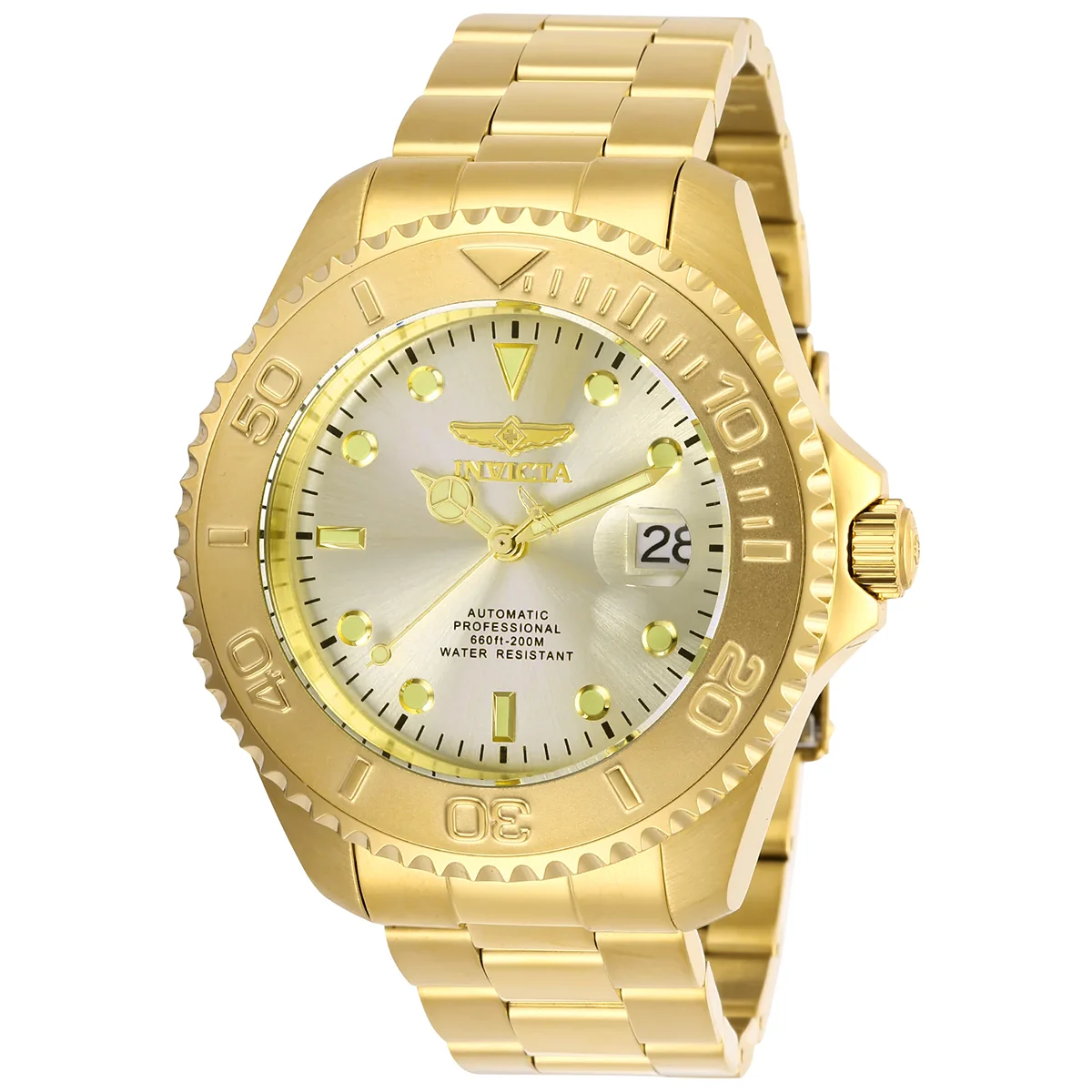 Invicta Grand Diver Raylith Automatic Watch - 47mm. Gold (28950) 47 mm kol saati