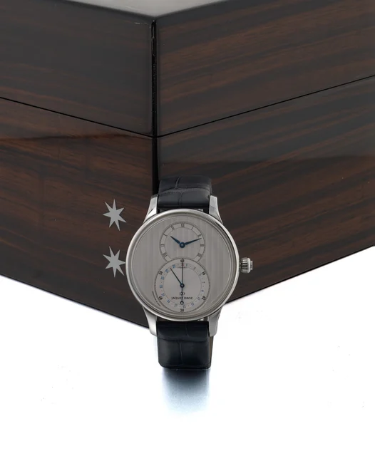 Jaquet Droz JAQUET DROZ, REF. J007010, GRANDE SECONDE QUANTIEME, NEW OLD STOCK, STEEL kol