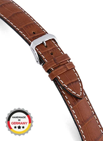RIOS Grained Leather New Orleans - Mahogany - Alligator Grained 5105/RI kol saati