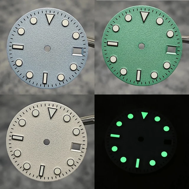 Tandorio Watch Dial NH35 Dial Frosted Texture Watch Faces Watch Accessories for NH35/NH36/