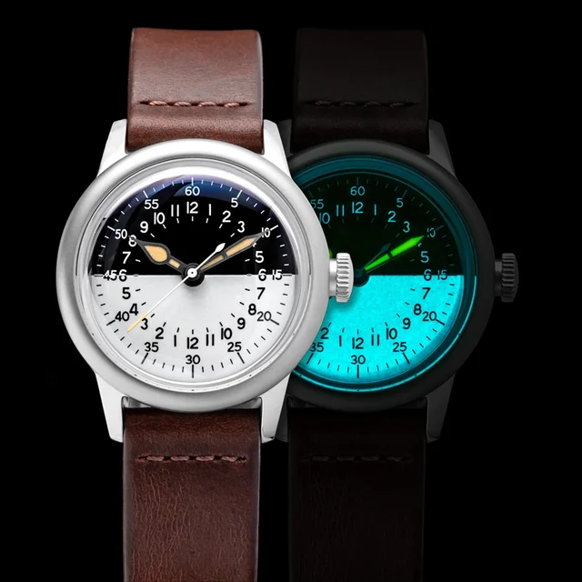 THORN Military Field Watch 西溜-钢壳A11 - 表盘黑白拼接 - 678.3 kol saati