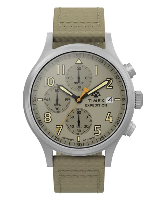 Timex Expedition® Sierra Chronograph 43mm Fabric Strap Watch TW2Y89300VQ kol saati