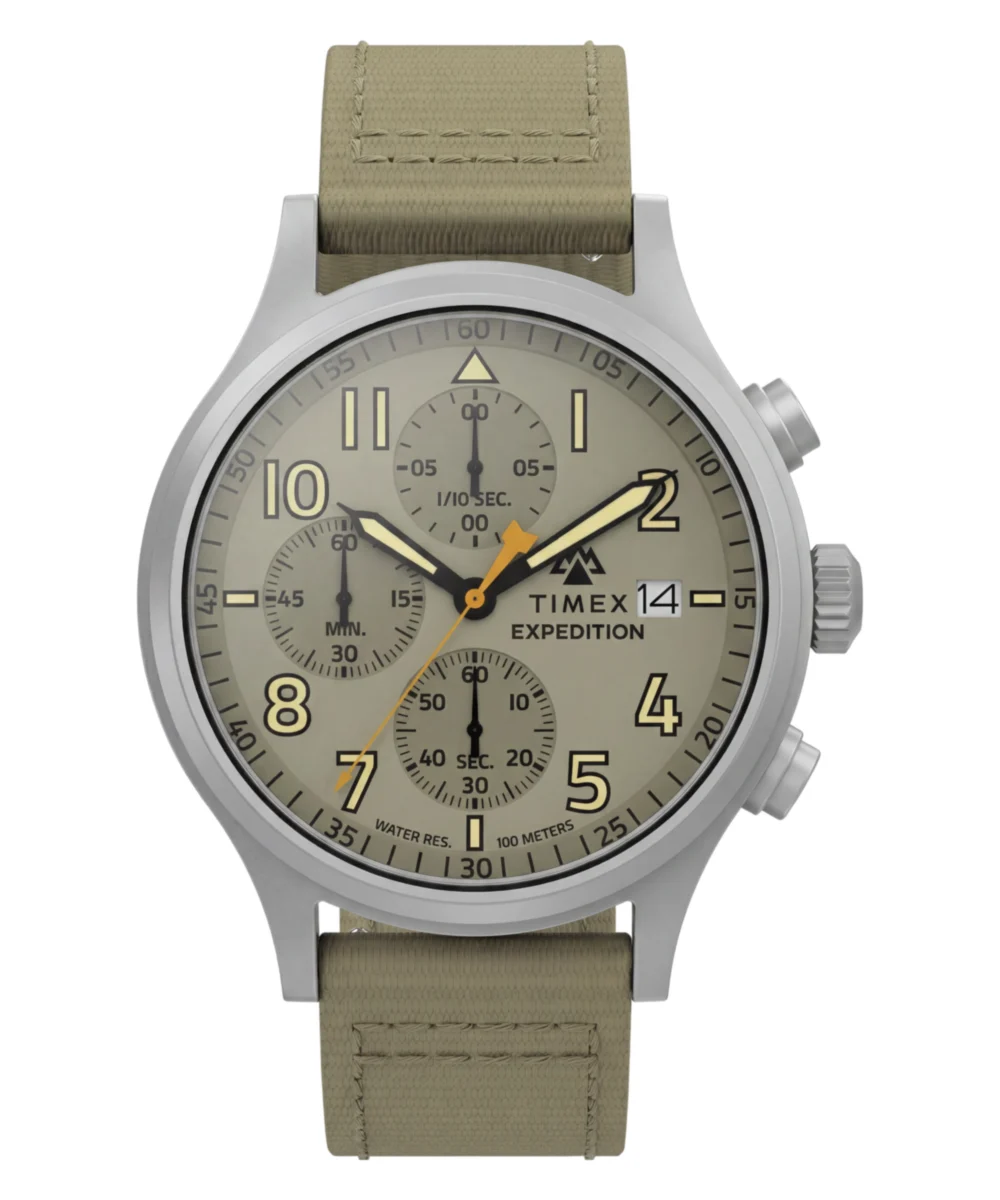 Timex Expedition® Sierra Chronograph 43mm Fabric Strap Watch TW2Y89300VQ 43 mm kol saati