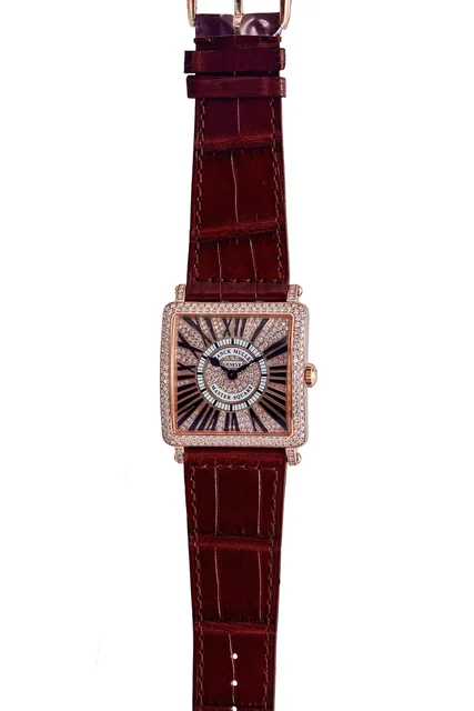 Franck Muller FRANCK MULLER REF. 6002MQZR, MASTER SQUARE, 18K PINK GOLD AND DIAMONDS kol s