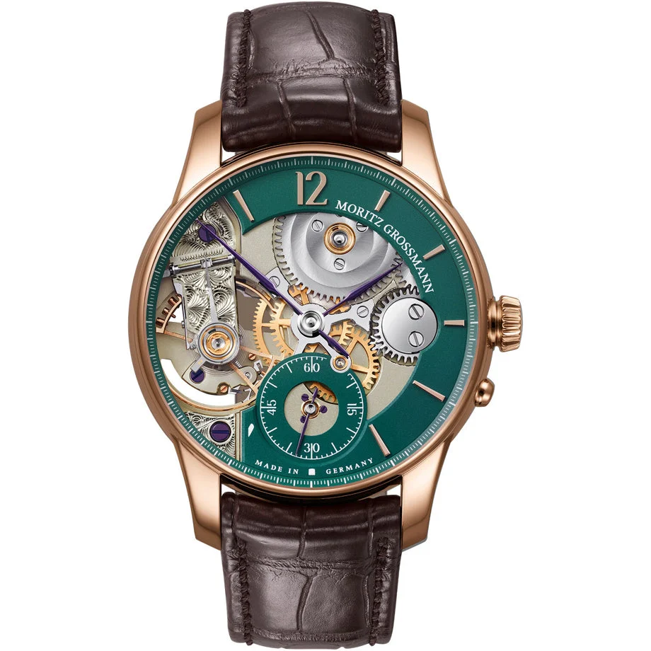 Moritz Grossmann Backpage Green Rose Gold Limited Edition MG-003494 kol saati