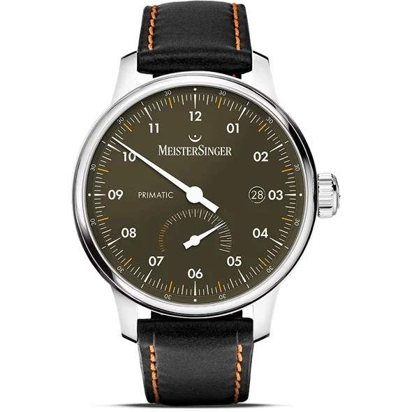 Meistersinger Primatic Black Dial PR902 kol saati