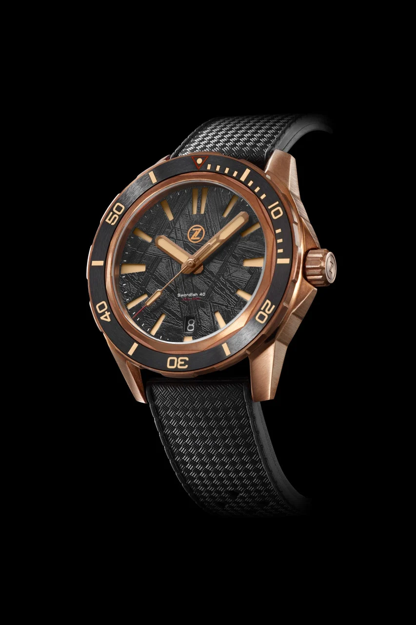 Zelos Swordfish 40mm Bronze Meteorite 40 mm kol saati