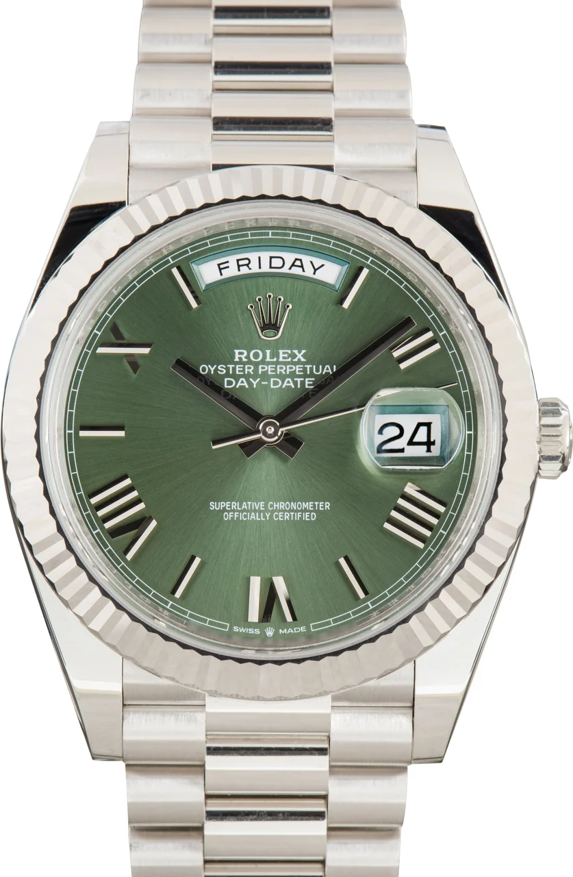 Rolex Day-Date 40 Platinum 228236 Blue Dial 40 mm kol saati