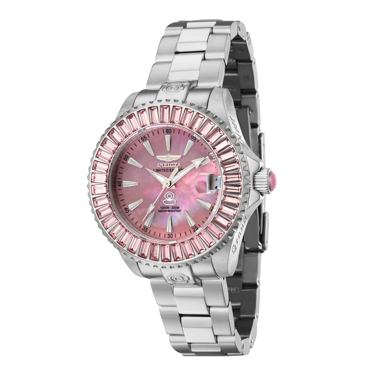 Invicta Pro Diver Luvior Automatic Watch w/ Mother of Pearl Dial - 38mm, Steel (44318) 38 mm kol saati