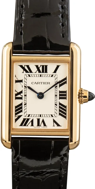 Cartier Tank Louis Watch Ref WGTA0342 Yellow Gold kol saati
