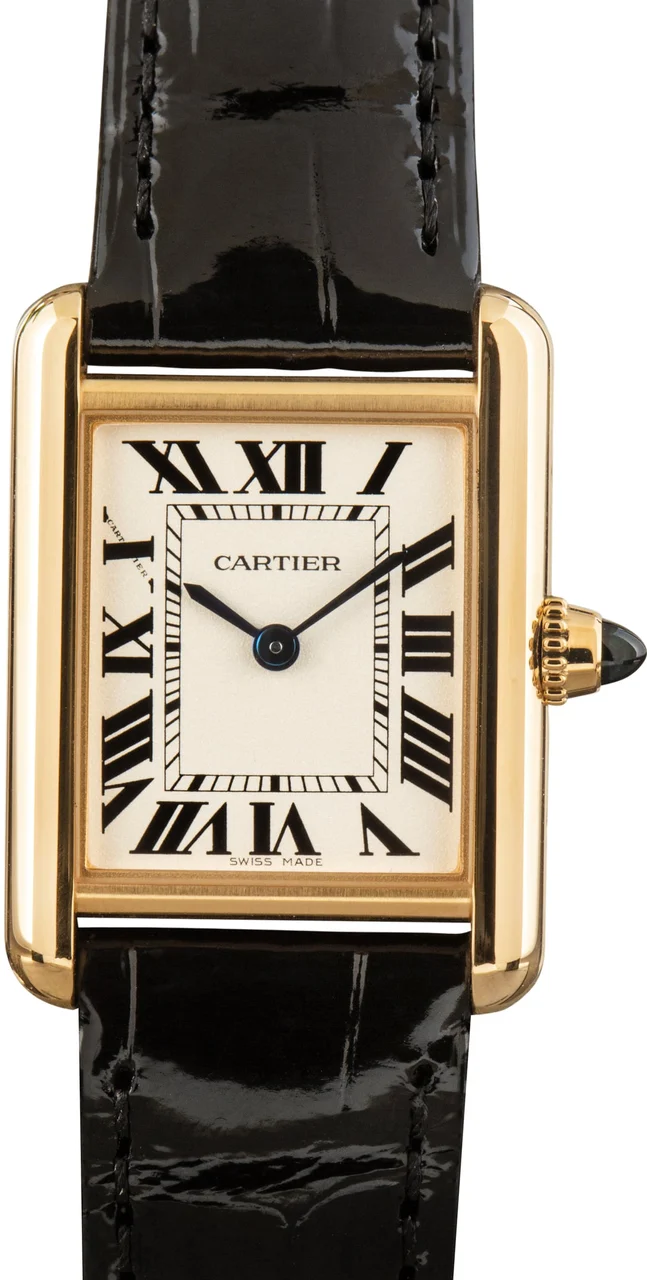 Cartier Tank Louis Watch Ref WGTA0342 Yellow Gold 22 mm kol saati
