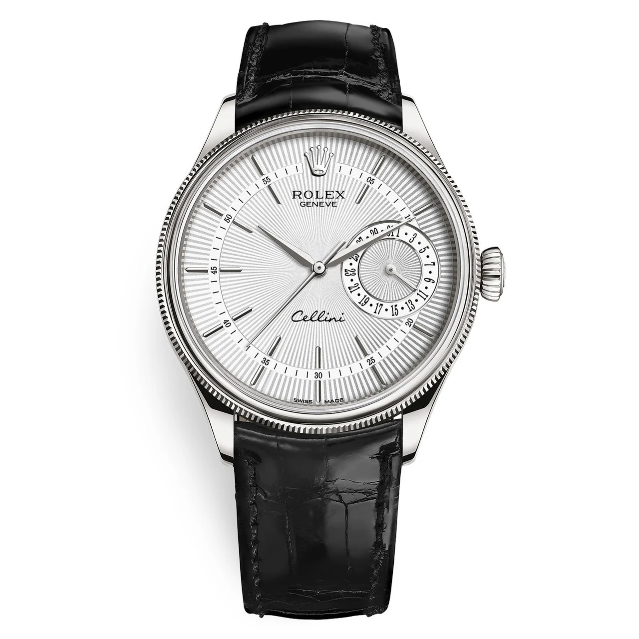Rolex Cellini 50519 Silver Dial Leather Strap Date 39mm Rolex Cellini 50519 Silver Dial Leather Strap Date 39mm Mens 39 mm kol saati