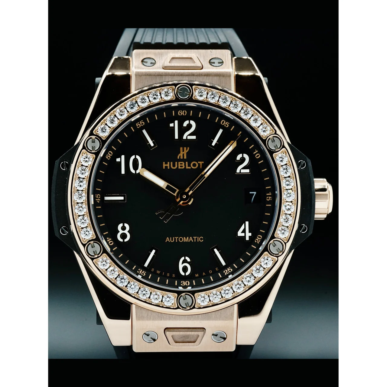 Hublot Big Bang One Click King Gold Diamonds 465.OX.1180.RX.1204 210000032646 39 mm kol saati