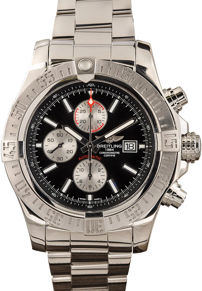 Breitling Avenger II Black Dial A13371111B1A1 48 mm kol saati