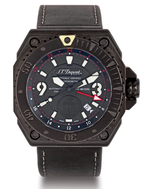 S.T. Dupont Gign Gmt STEEL S. T. Dupont, limited edition 25 years forGIGN, Ref. PKDA235. M