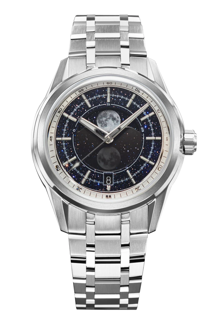 Zelos Helica Moonphase Aventurine 39 mm kol saati