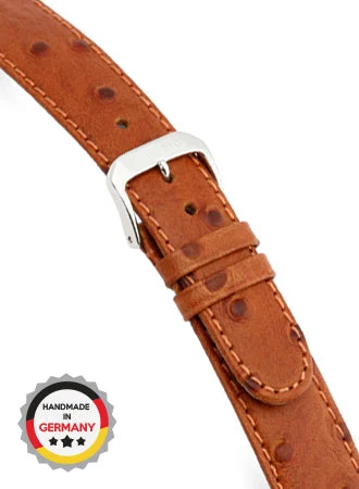RIOS Grained Leather Durban - Cognac - Ostrich Grained 4806/RI kol saati