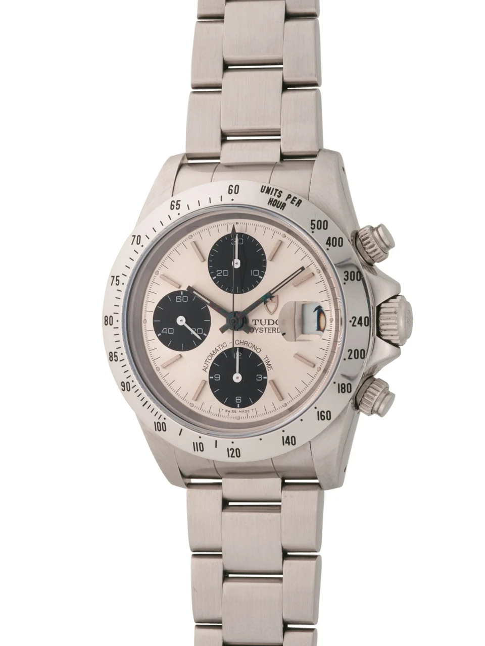 Tudor TUDOR REF. 79280 CHRONO TIME PRINCE DATE, ALBINO DIAL, STEEL 40 mm kol saati