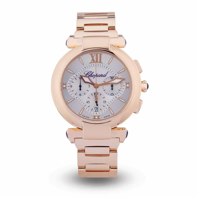 Chopard Ref.384211 Imperiale, 18K Pink Gold Chronograph kol saati