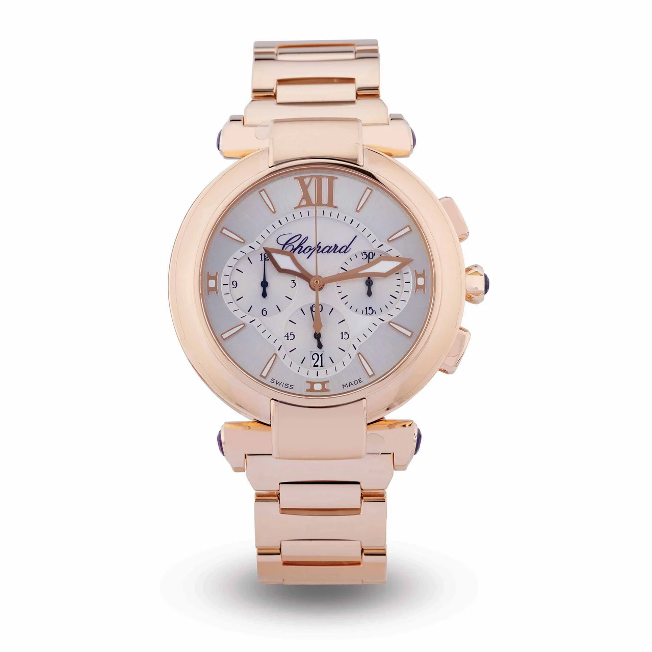 Chopard Ref.384211 Imperiale, 18K Pink Gold Chronograph kol saati