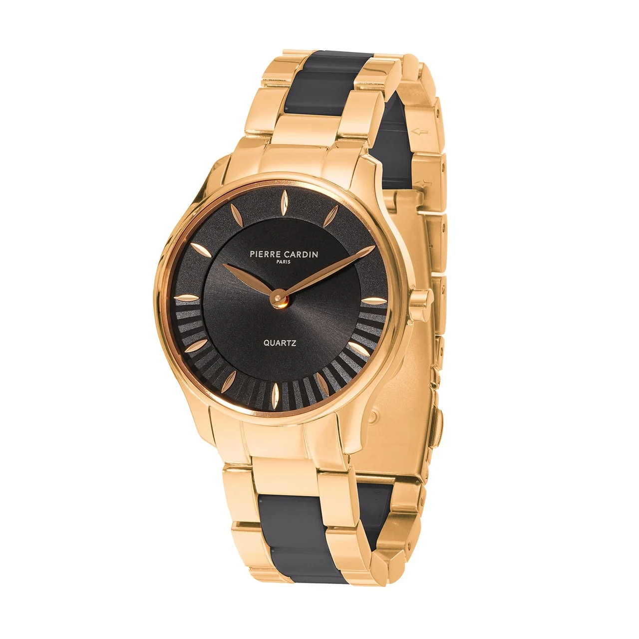 Élitaire Céramique Gold with Gold Metal Strap with Black Ceramic Links CF.1032.CG.1 32 mm kol saati