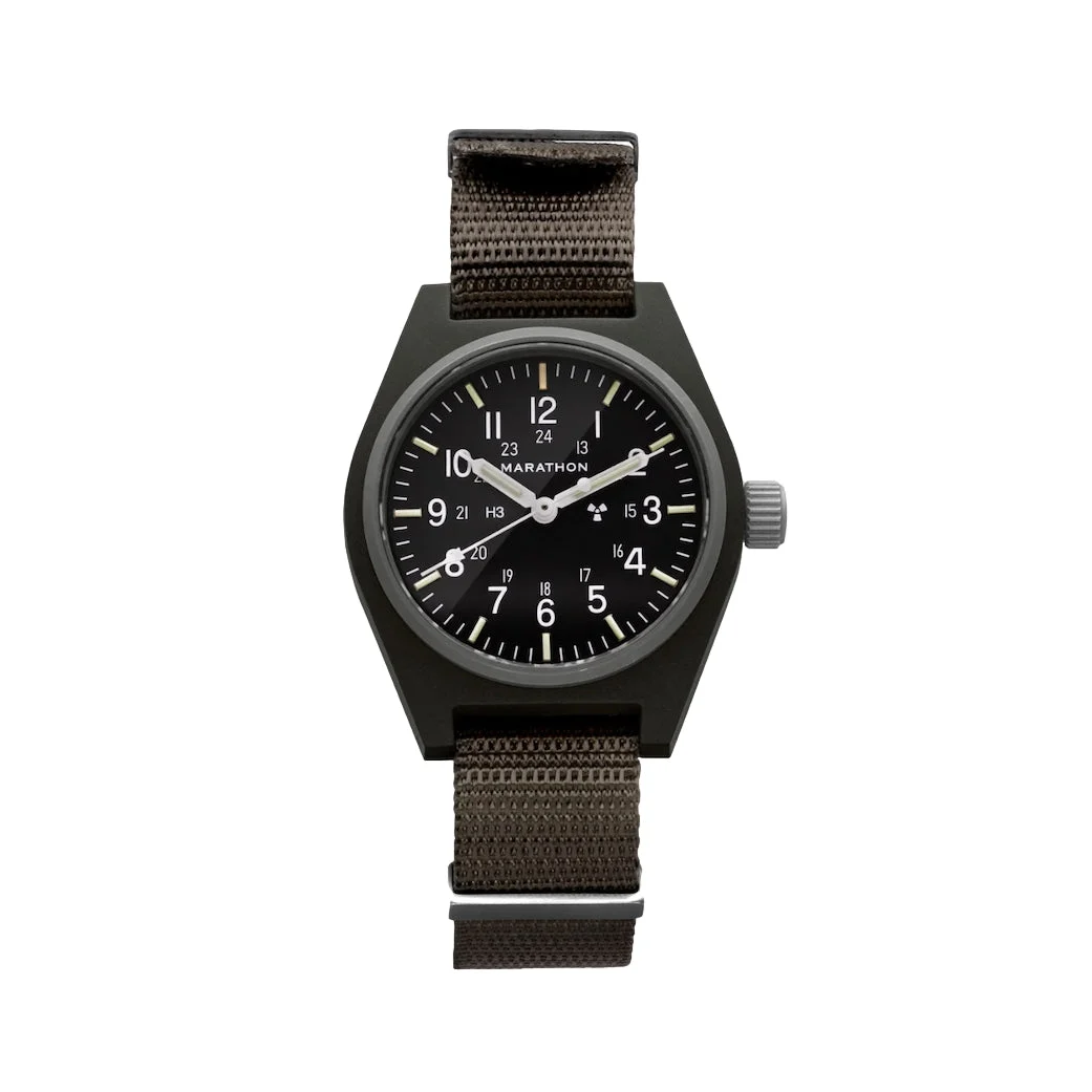 Marathon GPM Type II Field 34mm - Black on Nylon Strap WW194003SG-0103 34 mm kol saati