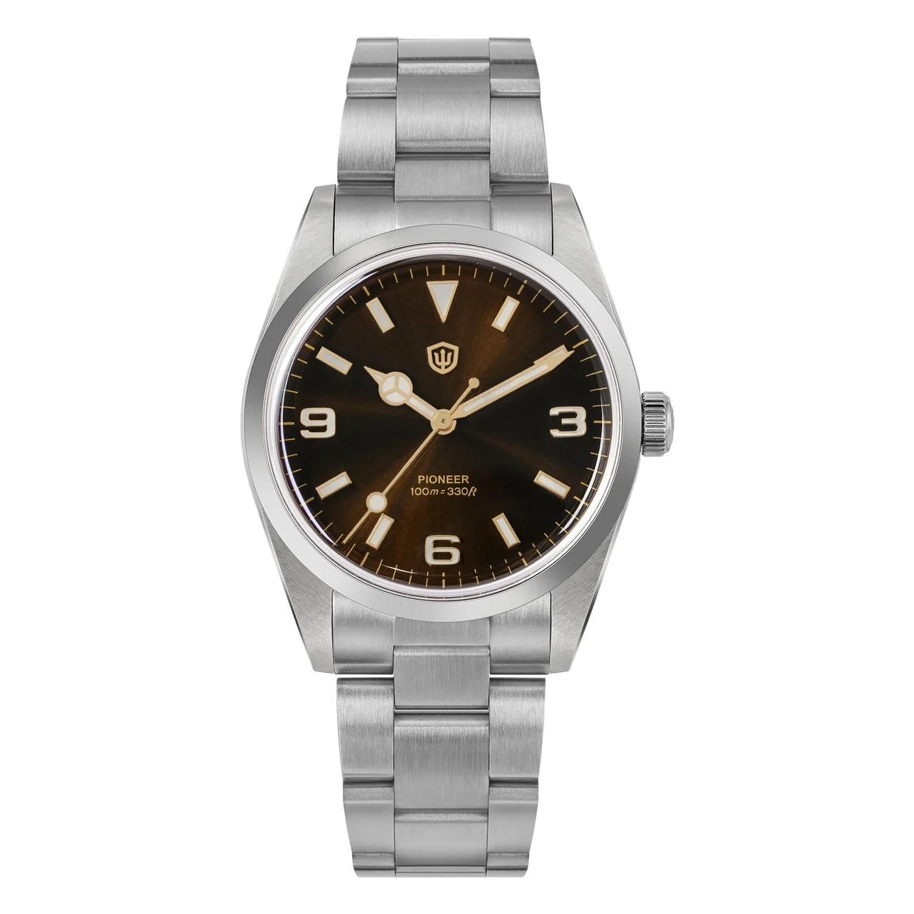 Watchdives Watchdives Watchdives-WD1016大号39mm- 棕色-蓝宝镜 39 mm kol saati