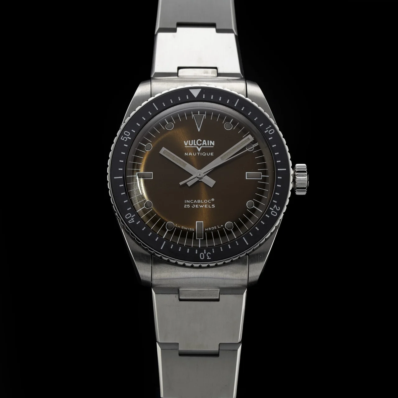 Vulcain Skindiver Nautique Brown Dial 210009N37834 38 mm kol saati