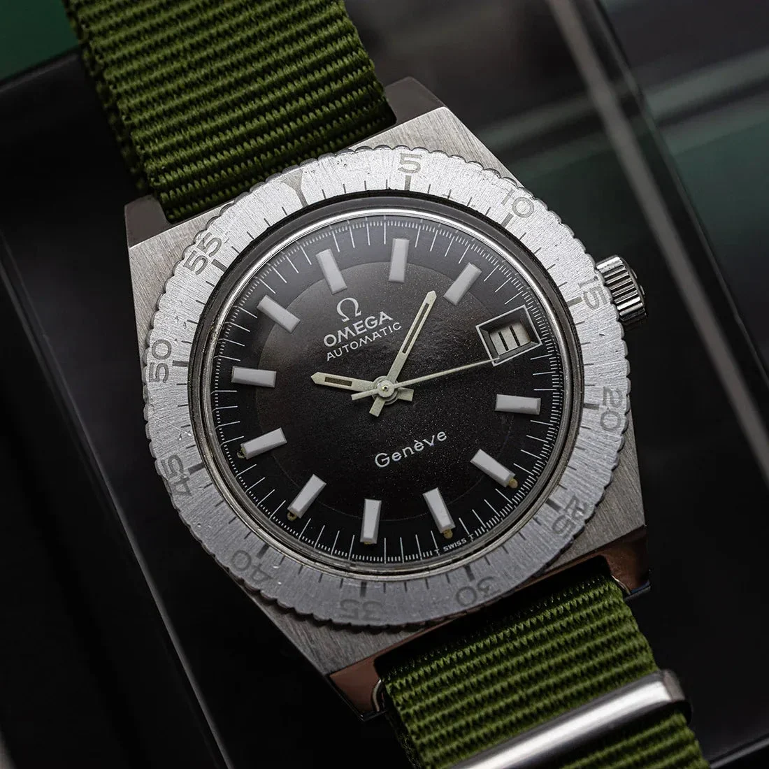 OMEGA Genève, Ref. 166.0119, Cal. 1481, Men’s Diving Vintage Watch 35 mm kol saati