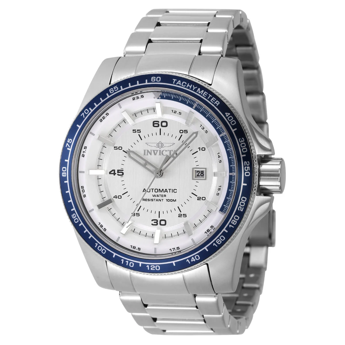 Invicta Speedway High Bank Automatic Watch - 50mm. Steel (48074) 50 mm kol saati