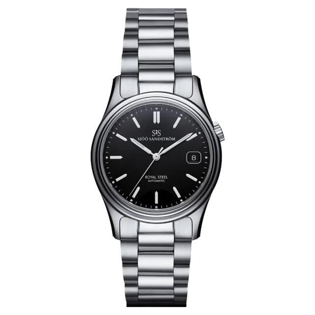 Sjöö Sandström Royal Steel Classic SS-1836-1-Black kol saati