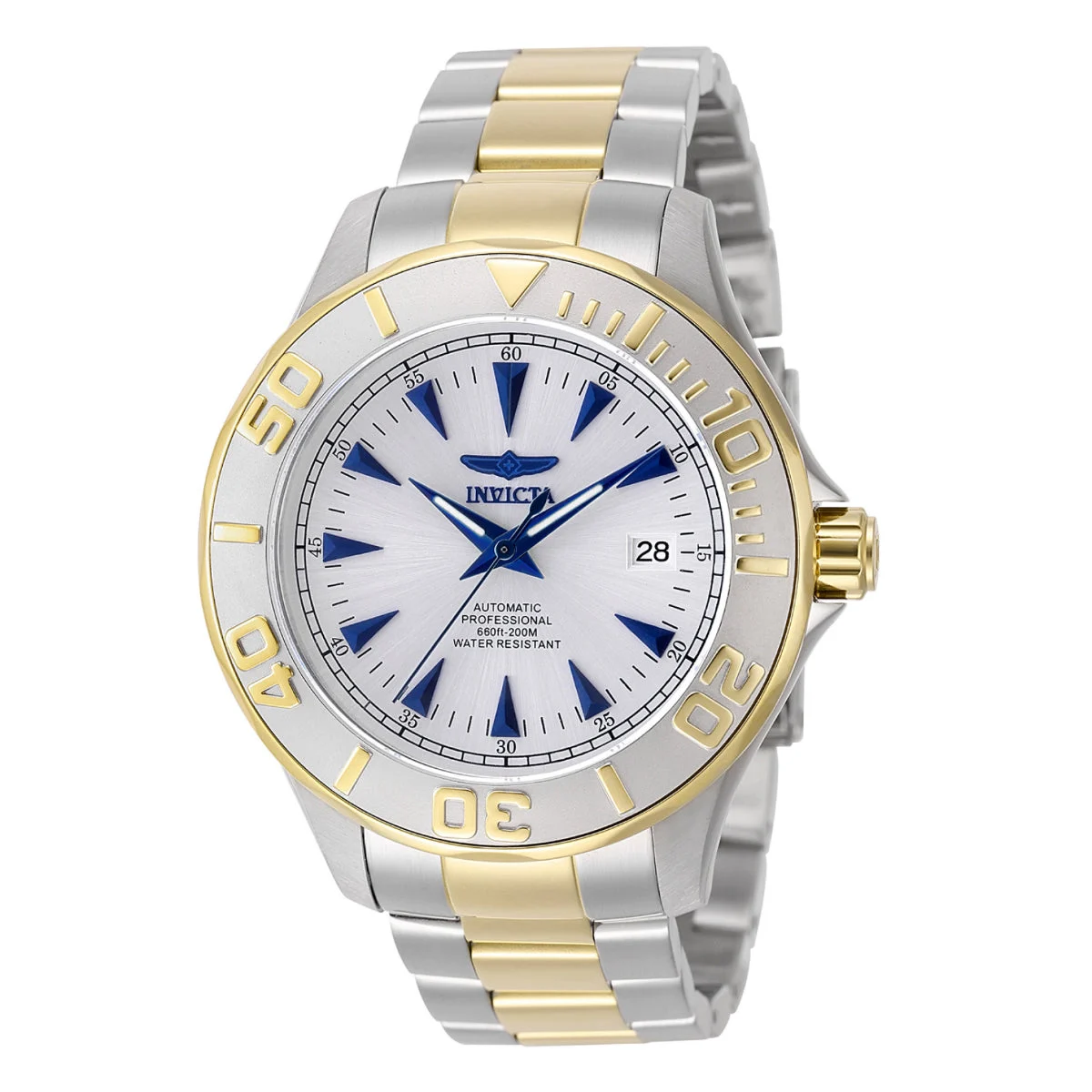 Invicta Signature Automatic 3 Hand Silver Dial Watch (ZG-7036) kol saati