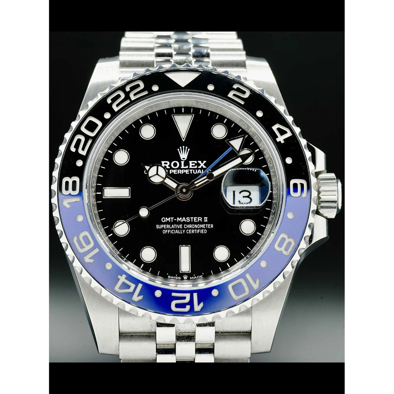 Rolex Oyster Perpetual Batman GMT-Master II 126710BLNR 210000033209 40 mm kol saati