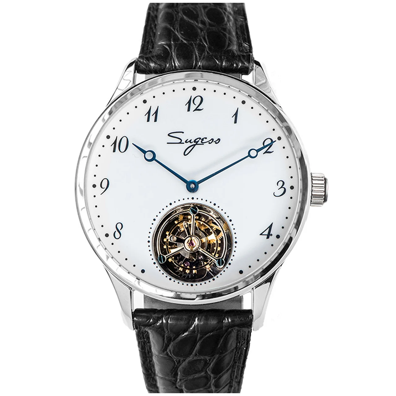 Sugess Sugess SUGESS ST8230 搪瓷 阿拉伯字 银 41 mm kol saati