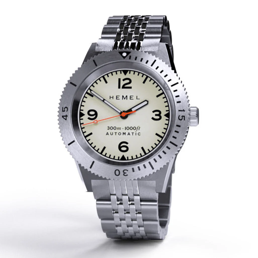 Hemel Sea Dart Automatic Dive Watch with Full Lume Dial #HD3FL 45 mm kol saati
