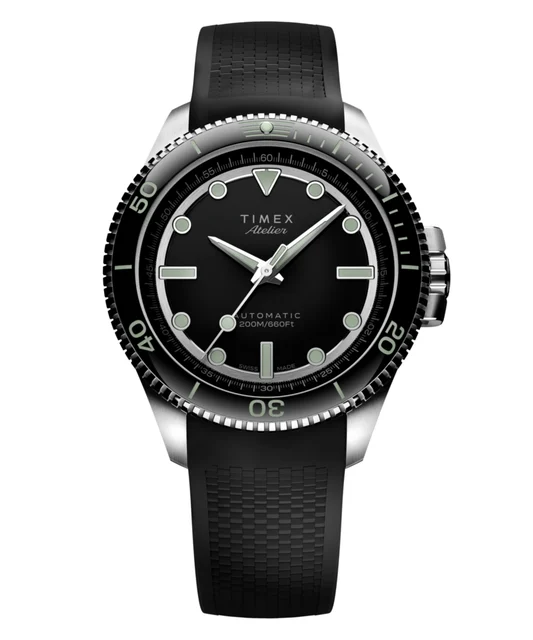 Timex Atelier Marine M1a 41mm Swiss Made Automatic NBR Synthetic Rubber Strap TW2Y72600 ko