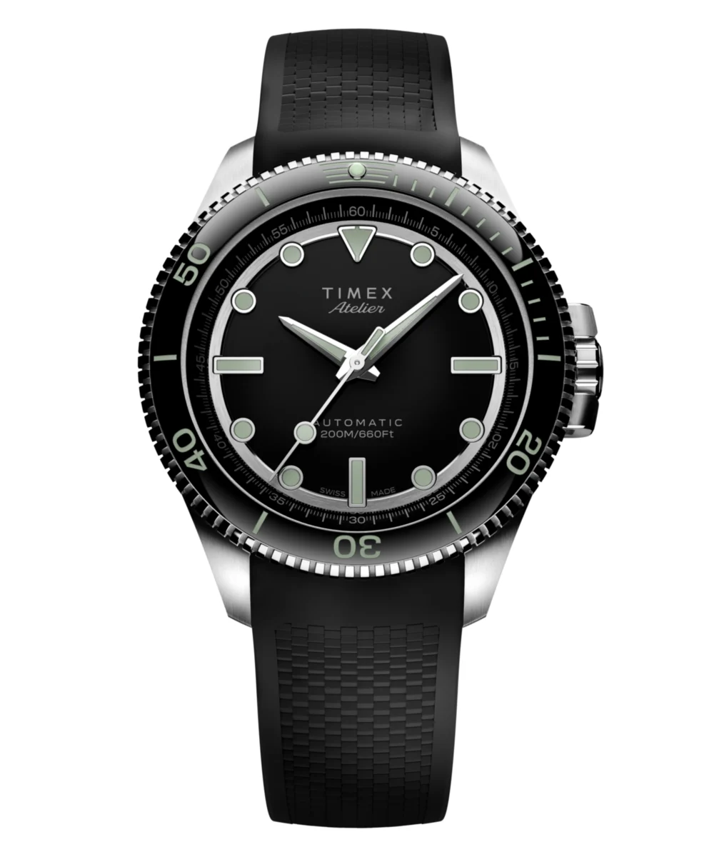 Timex Atelier Marine M1a 41mm Swiss Made Automatic NBR Synthetic Rubber Strap TW2Y72600 41 mm kol saati