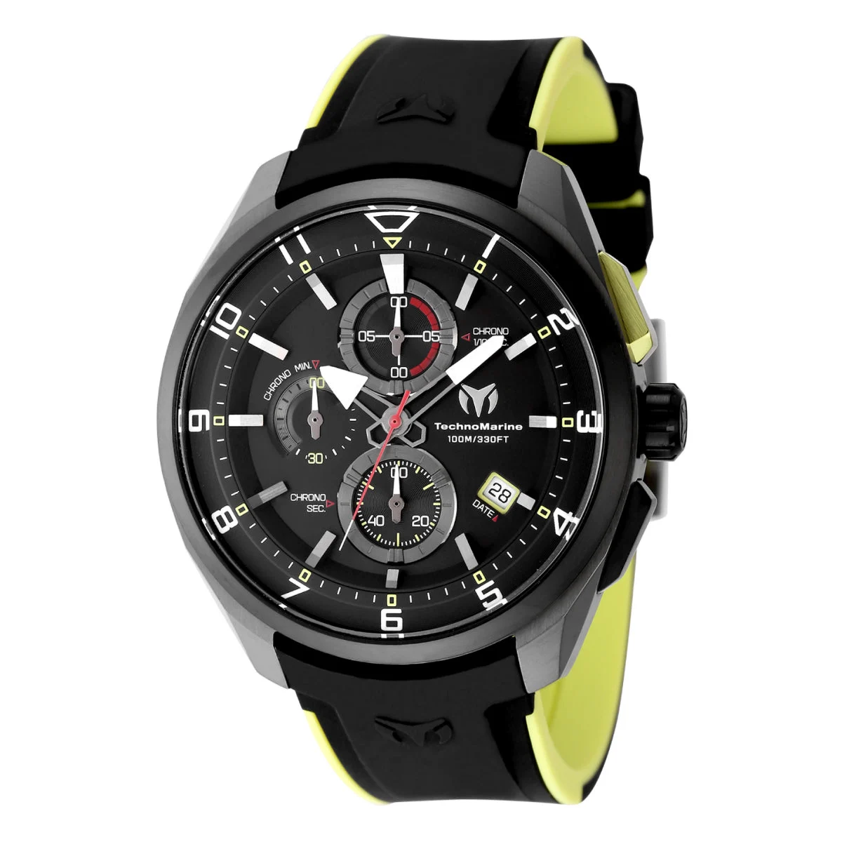 Technomarine Ocean Quantum Sport Watch - 44mm. Green, Black (TM-318126) 44 mm kol saati