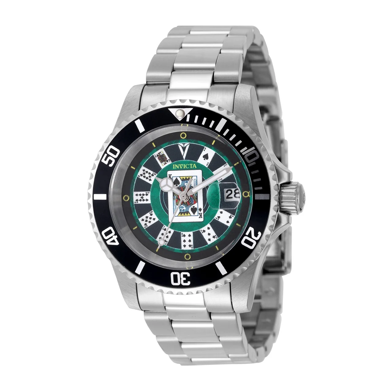 Invicta Pro Diver House of Cards Watch - 40mm. Steel (50524) 40 mm kol saati