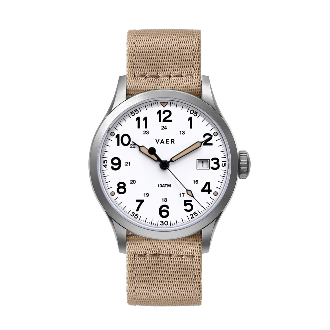 Vaer S5-FW-SIL20BLK-NY20KHA 40 mm kol saati
