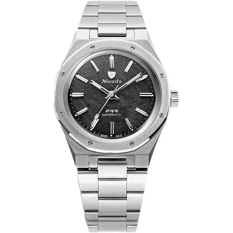 Nivada Grenchen Stainless Steel Meteorite 68016A77 37 mm kol saati