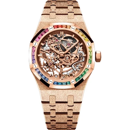 Audemars Piguet Frosted Gold Double Balance Wheel Openworked 15468OR.YG.1259OR.01-B kol sa