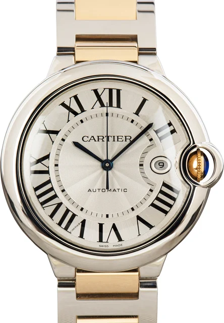 Cartier Ballon Bleu de W2BB0031 Steel & Yellow Gold kol saati