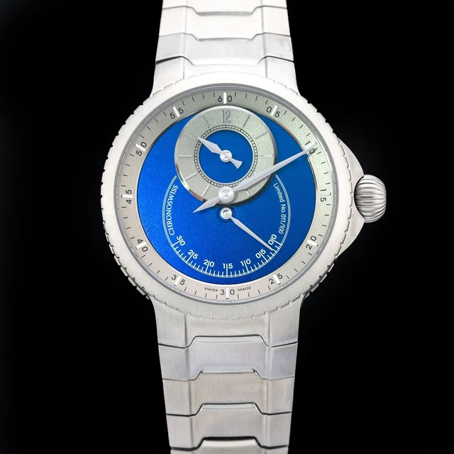 ChronoSwiss Pulse One Blue 210009N32405 kol saati