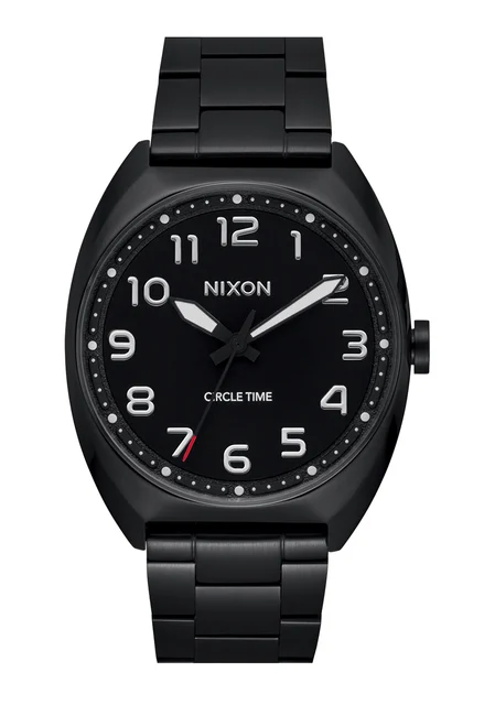 Nixon US Mullet Stainless Steel - Black / Black A1401-004-00 kol saati